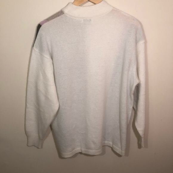 Vtg Mamut Moden Lambswool Angora Blend Mock Neck Sweater Made in Germany 44 (12) - Picture 5 of 12